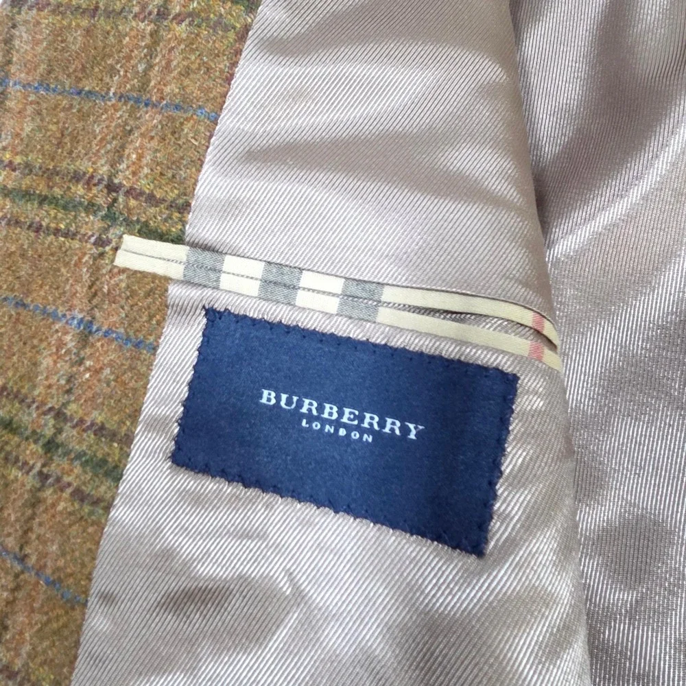 Burberry London Sport Coat Mens Custom Brown Plaid Amare Stoudemire NBA Owned